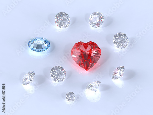 Heart diamond
