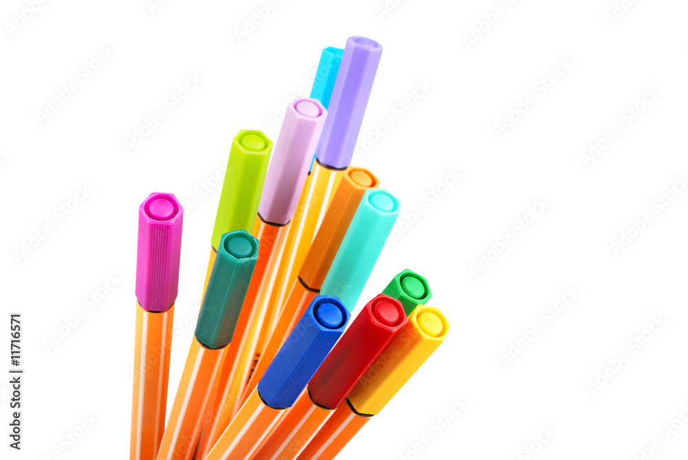 Fototapeta premium 12 colourful highliter pens