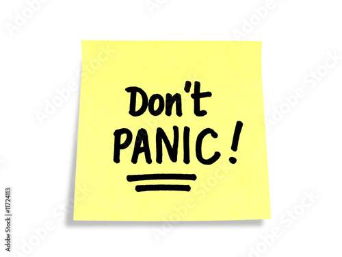 Stickies/Post-it Notes: Don't Panic!