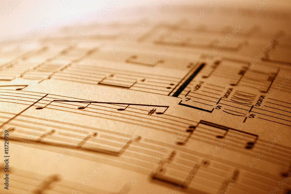 Fototapeta premium Musique partition