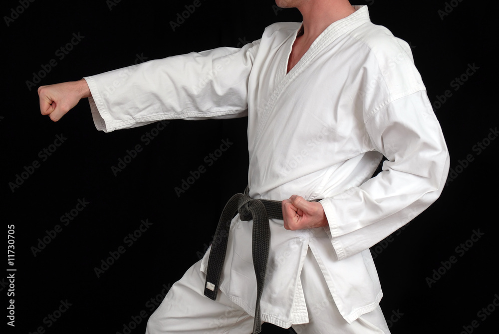 karate ceinture noire art martial Stock Photo | Adobe Stock