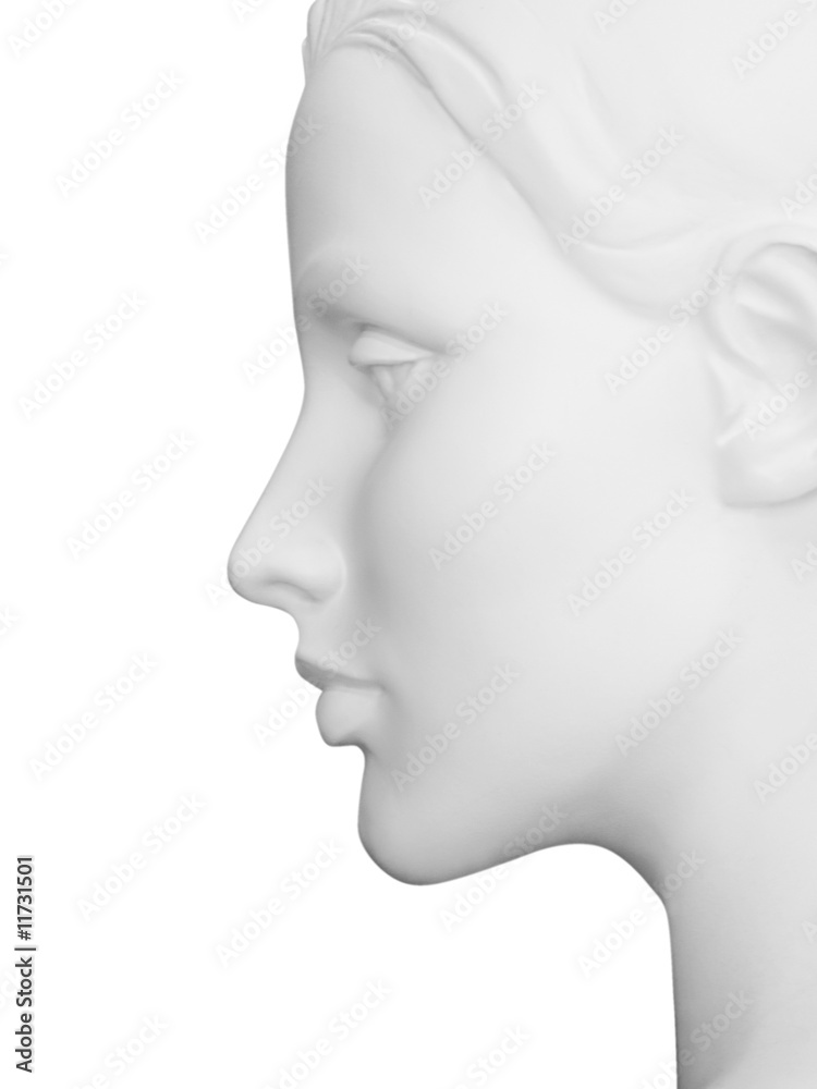 Female Mannequin Profile with clipping path Female Mannequin Profile with clipping path