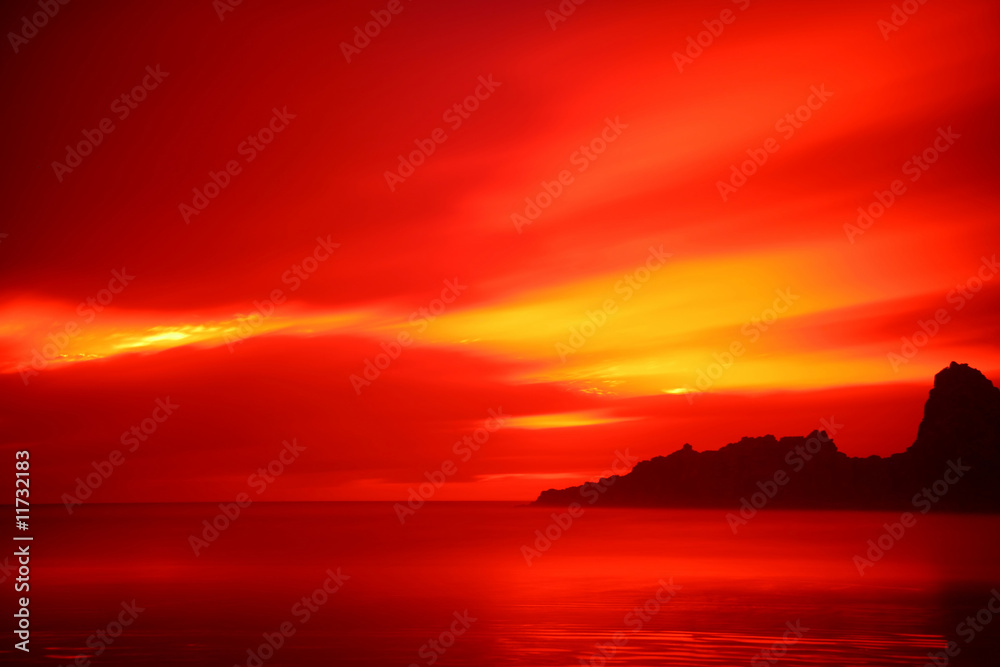 Karekare Beach Sunset