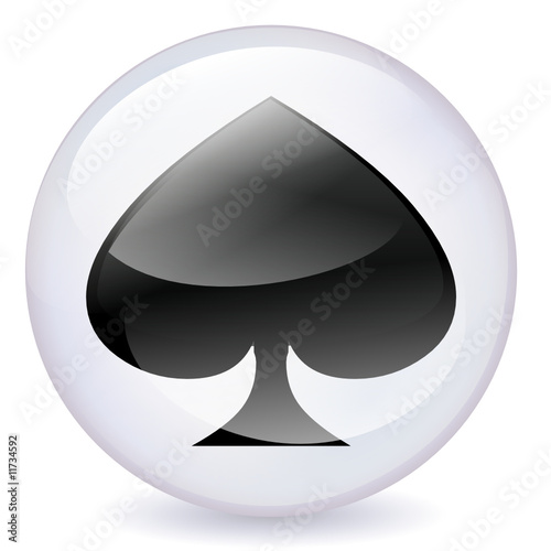 Boule de cristal pique noir (ombre)