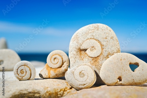 Obraz na płótnie Stone spirals w salonie