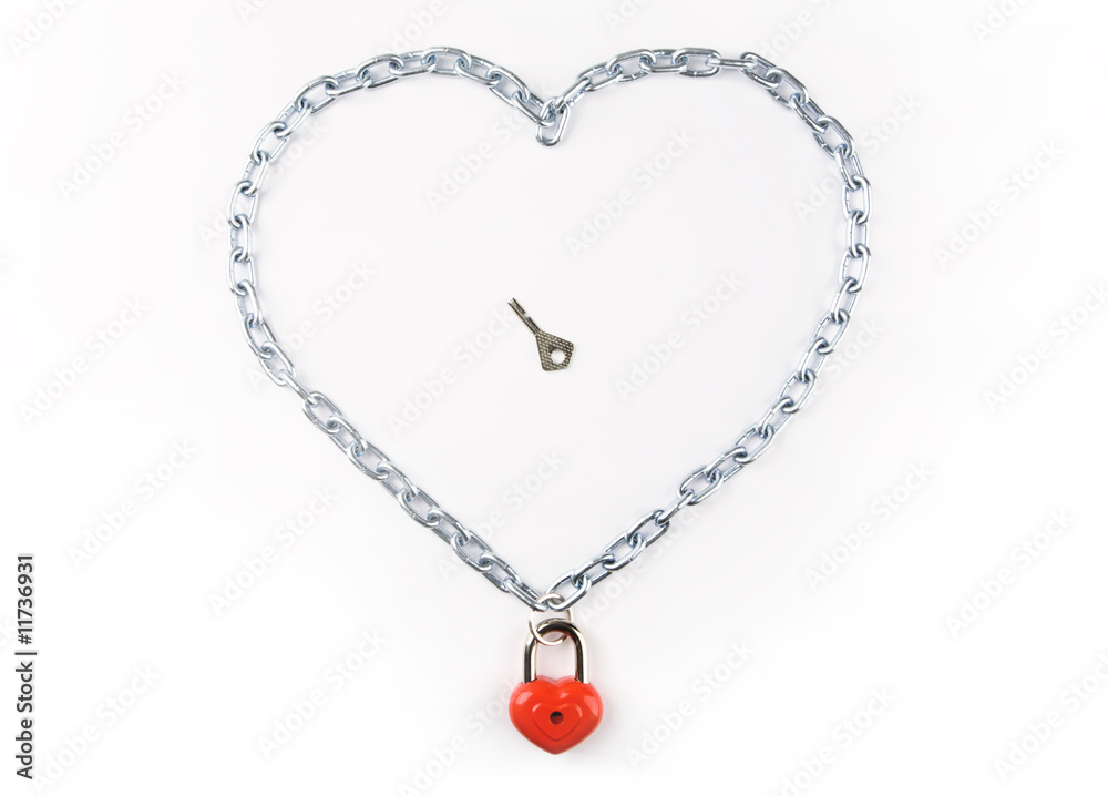Fototapeta premium Metallic heart