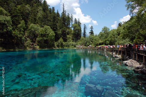 Five Flower Lake in Jiuzhaigou Valley (Sichuan, China)