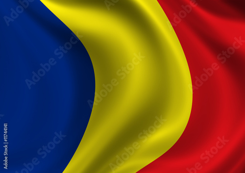 Romania 2 Flag of