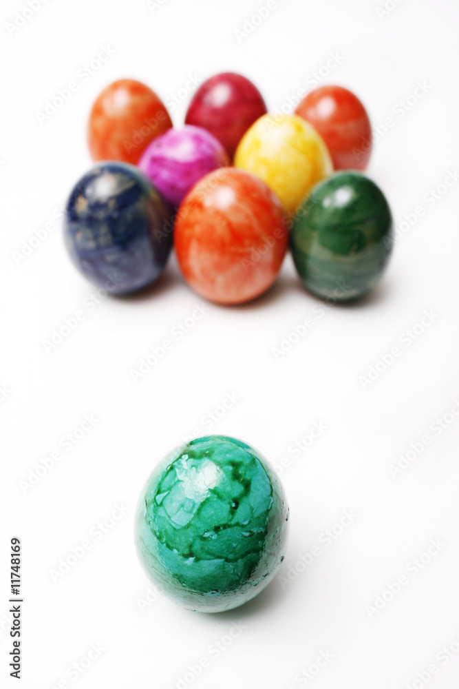 Ostern, Ostereier mit Anführer oder Chef