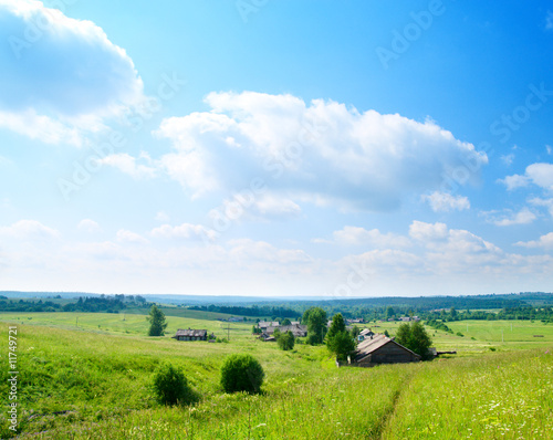 summer day in russian village