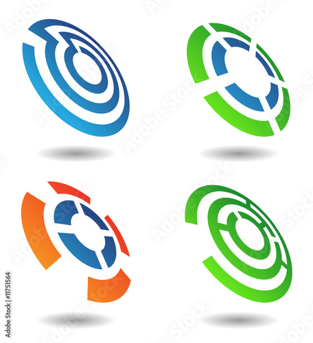 abstract geometrical shapes and graphic design elements