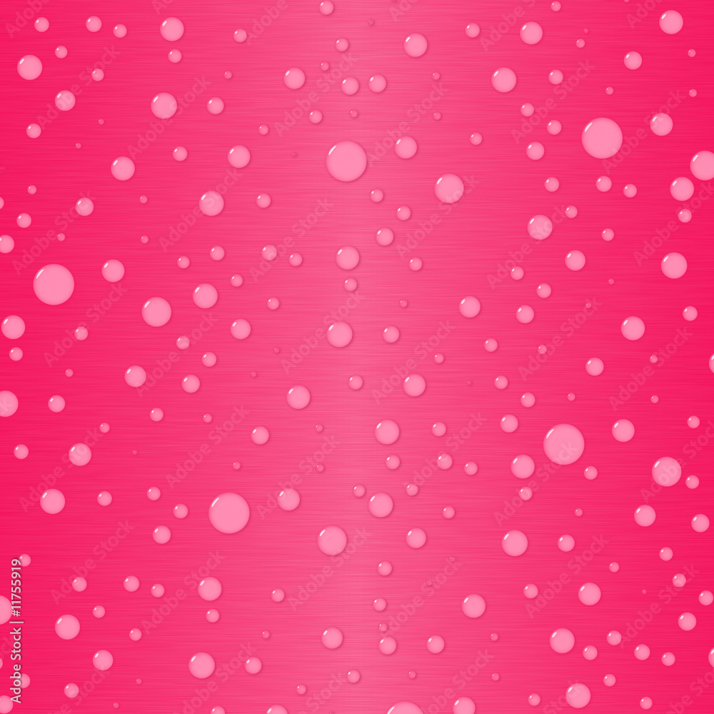 Gradient background in bright pink with waterdrops