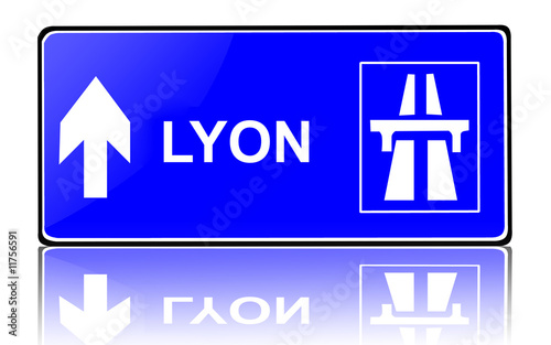 panneau indicateur Lyon