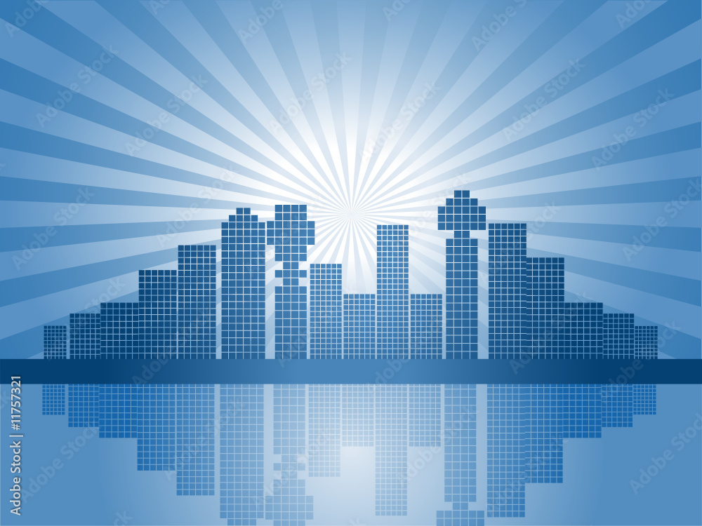 Fototapeta premium abstract city