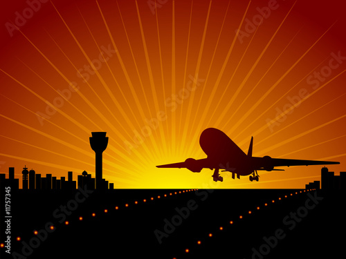 plane landing