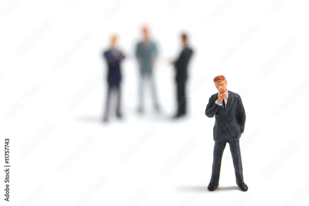 business people on white background business people on white background