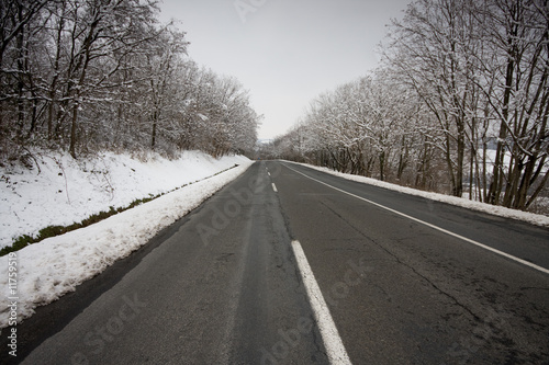 road in winter with snow © Csák István
