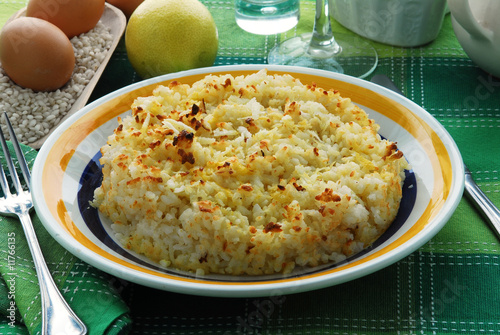 Torta di riso carrarina - Dolci toscani photo