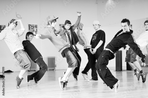 Valokuva teen group dance