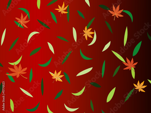 Autumn Leaves Background Vector