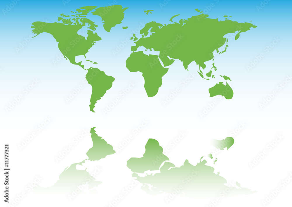 World map illustration Stock Illustration | Adobe Stock