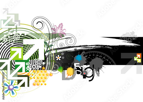 Abstract background design, vector layered.