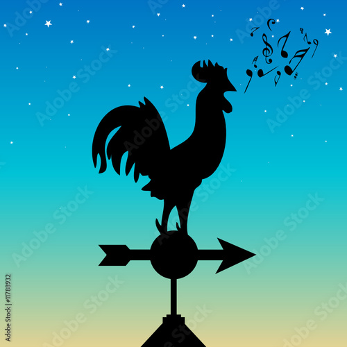 Canvas Print weathercock