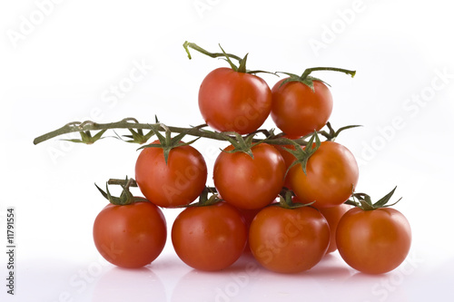 tomatos isolated on white photo