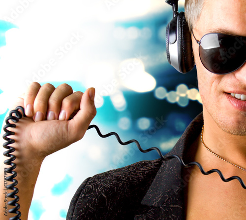 Boy is is listening to music track