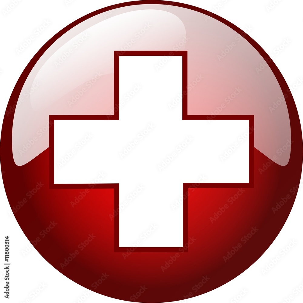 red 3d cross button red 3d cross button