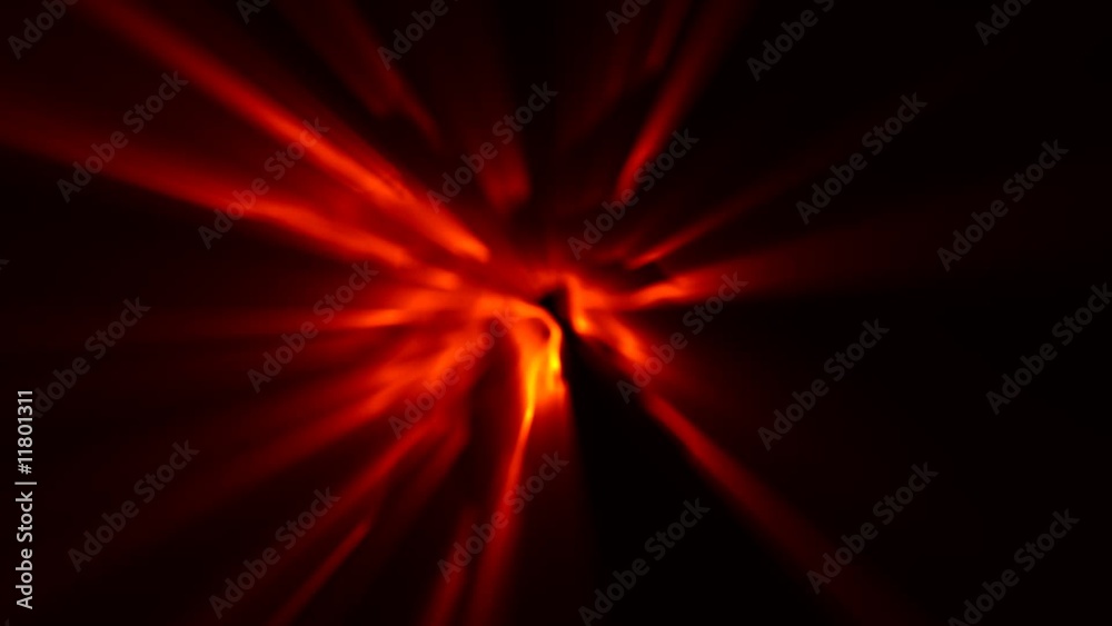 abstrakte Animation aus Lichtstrahlen