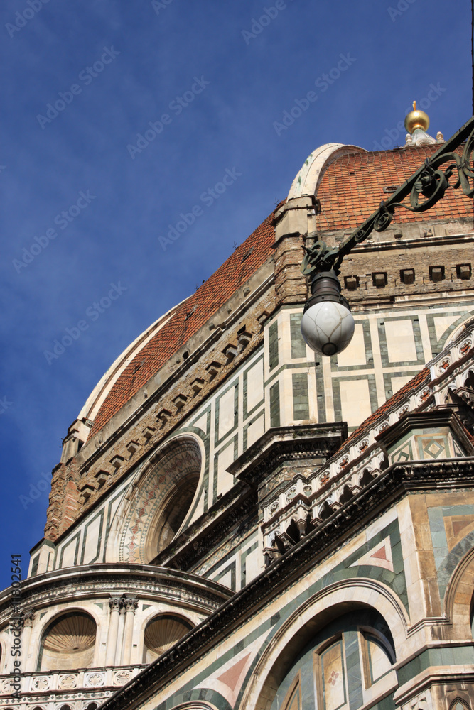 Architectural details of duomo cathedral in Florence,Italy