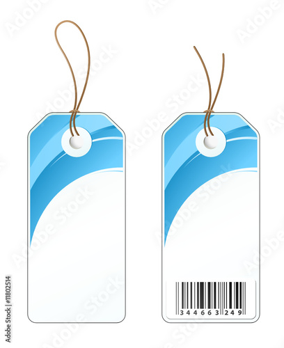étiquettes bleues