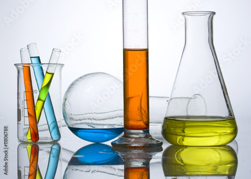 chemistry laboratory equipment, test tubes
