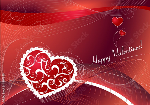 Romantic background for valentine day