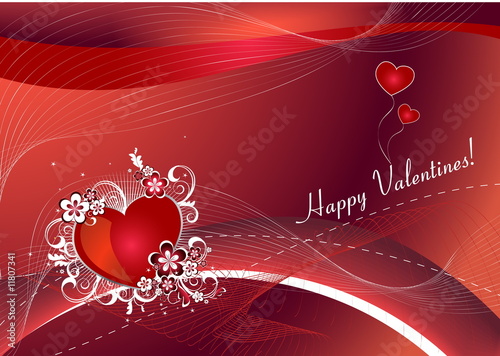 Romantic background for valentine day