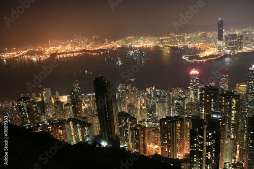 Hongkong (Hong Kong), China - Skyline at night