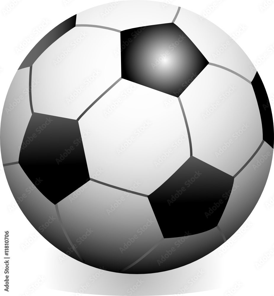 Vector soccer game ball isolated on white background Vector soccer game ball isolated on white background
