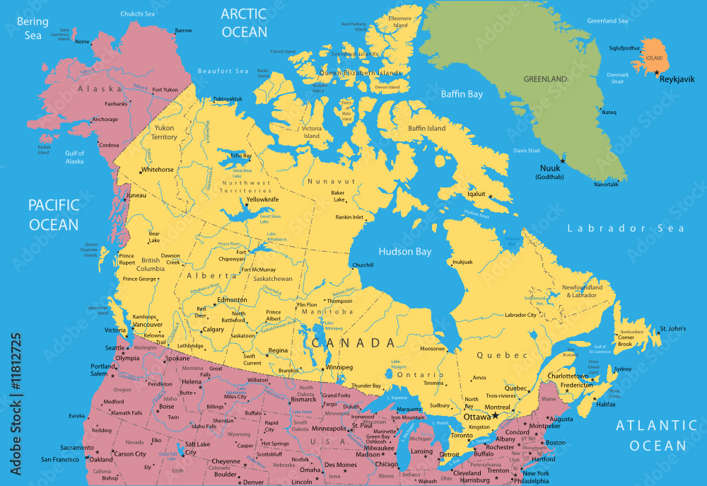 Map Canada Alaska – Get Map Update