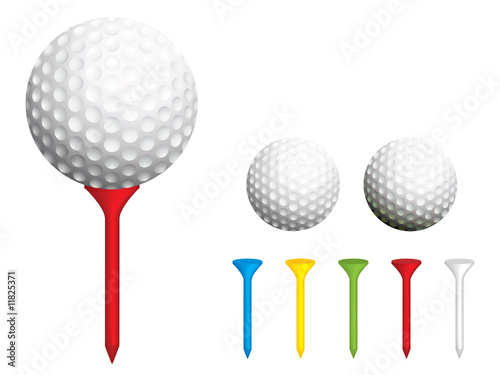 Golf balls and tees