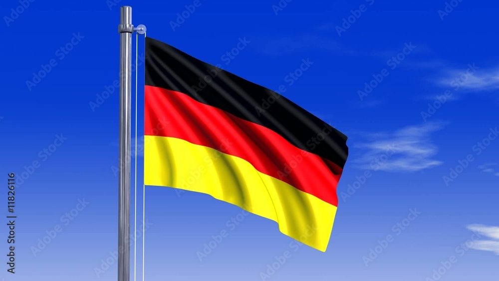 Deutschland Fahne mit Alpha-Kanal Deutschland Fahne mit Alpha-Kanal