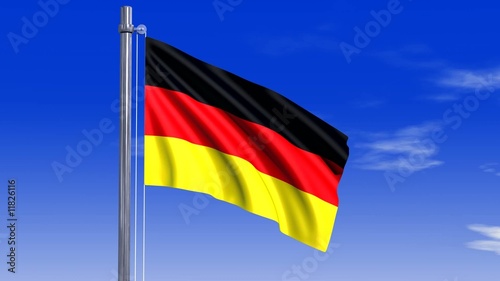 Deutschland Fahne mit Alpha-Kanal