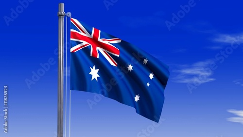 Australien Fahne mit Alpha-Kanal