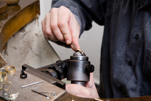 Goldsmith work in process