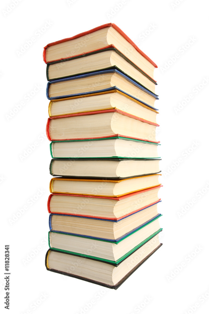 Stack of books isolated on white background Stack of books isolated on white background
