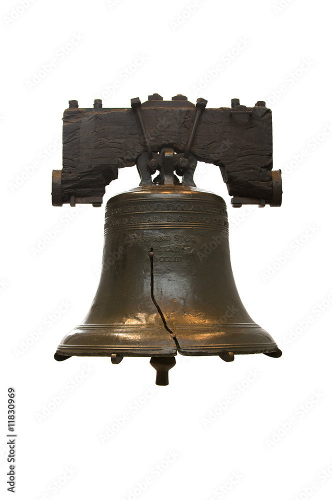 Isolated Liberty Bell in Philadelphia Isolated Liberty Bell in Philadelphia