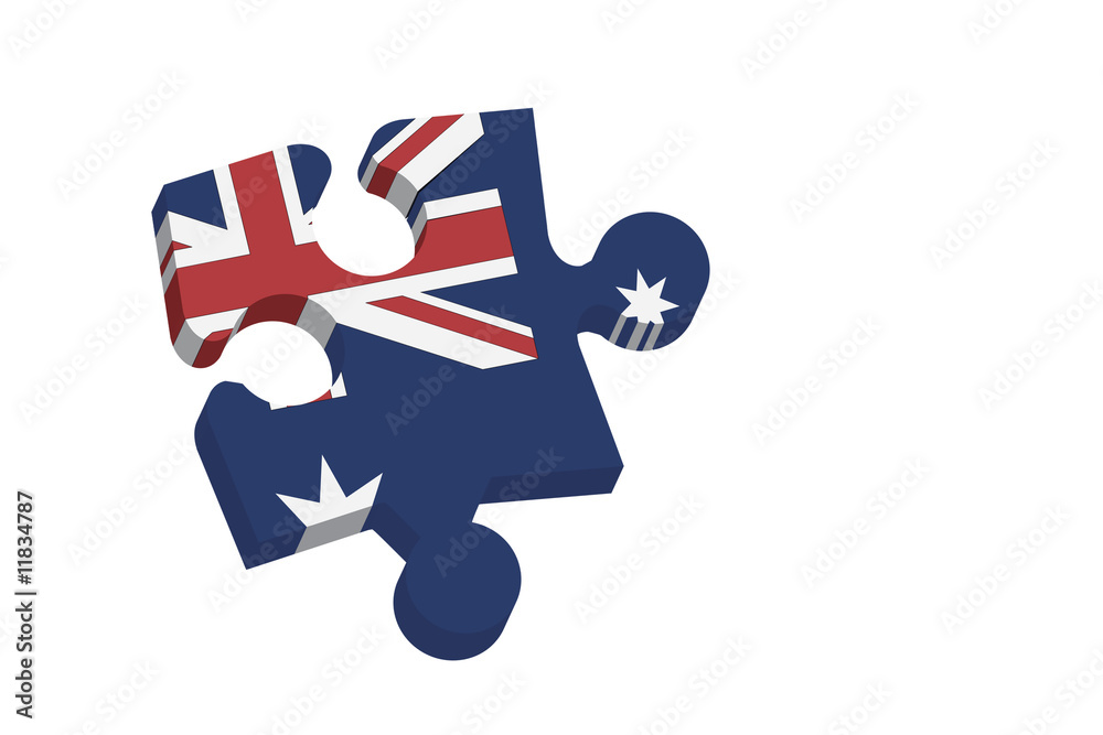 Fototapeta premium Australian puzzle