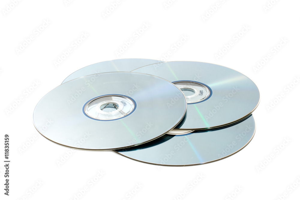 CD Disks isolated on a white background CD Disks isolated on a white background