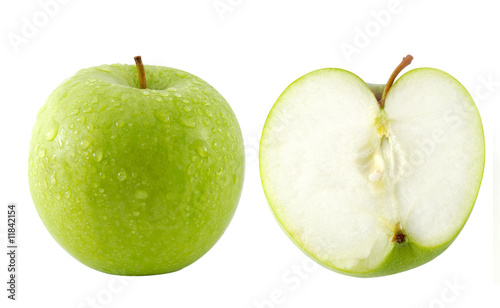 fresh green apples