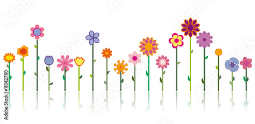 Different flowers - Vector image